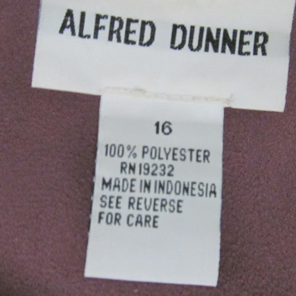 Alfred Dunner Mauve Shirt Button Up Long Sleeve - Picture 7 of 12
